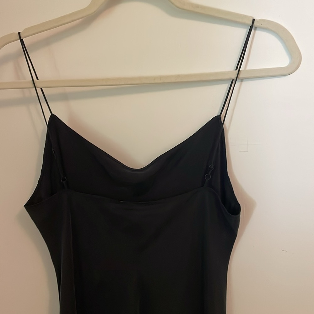 NWT J Crew Gwyneth Black Slip Dress - Picture 4 of 9
